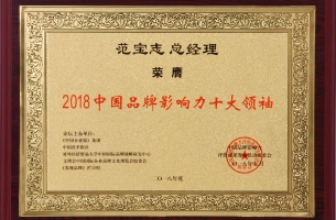 2018中国(行业)十大影响力品牌