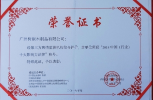 2018中国(行业)十大影响力品牌